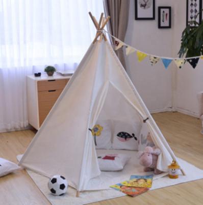 China Soft Cotton Five Tents Kids Classic Corner Tent Soft Polycotton Toy House Indoor Outdoor Play Tent for sale