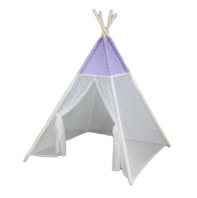 China Kids Soft Tent Teepee Net Fabric Indoor Outdoor Toy Jacquard Teepee for sale