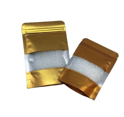 China CANDY Suppliers China Food Packaging Foil Stand Gold Pouches Custom for sale