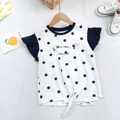 China Breathable Girls Cotton Shorts Sleeve T-shirt Cartoon Costume Kids T-shirt Suit for sale