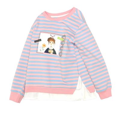 China Sustainable kids girls t-shirt sets autumn shirts casual kids fall clothing sets shirts and pantsuits kids girls for sale