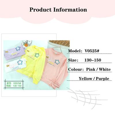 China Sustainable kids girls t-shirt sets autumn shirts casual kids fall clothing sets shirts and pantsuits kids girls for sale