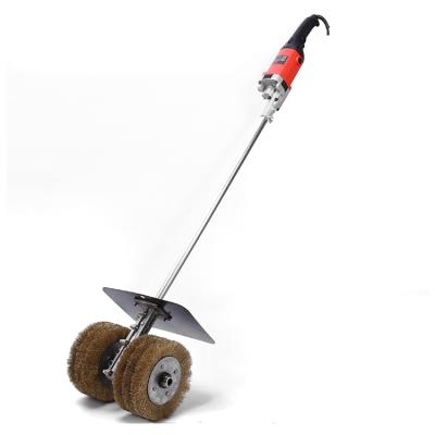 China Low Price Guaranteed Metal+plastic Latest Quality Design 6 Red Wire Wheels Electric Two-wheel Grinder for sale