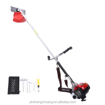 China 4-Stroke The New Listing Telescope Thrust Power Brush Cutter Cordless Grass Cutting Machine for sale