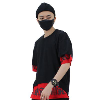 China Fashionable Men's Anti-wrinkle T-shirt Products Print Unisex Casual Couples Skull T-shirts Oversized Hot Personality Short Sleeves for sale