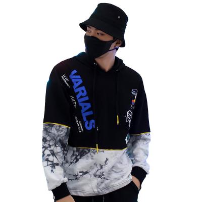 China Anti-wrinkle High Quality Clothing Manufacturers Custom Men Wholesale Oversize Hip Hop Spring & Fall Letter Printing Tie-dye Hoodies for sale