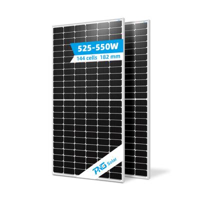 China Single Monocrystalline Solar Panel Price 500w 440w 450watt 480wp Bluesun 24v 48v 500watt Solar Panel 500 Watt Black Light OEM Box 182mmx182mm for sale