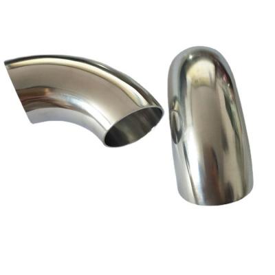 China Exhaust Widely 201 Gas Water Heater 304 Stainless Steel Exhaust Pipe Elbow Crimping 60mm Diameter Exhaust Pipe for sale