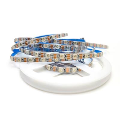 China LANDSCAPE 5v 5050 low voltage soft slide 144 strip WS2812B IC programmable integrated run horse running LED light strip for sale