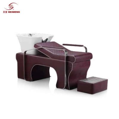 China Newest Modern Fashion Salon Shampoo Unit Hair Shampoo Bed Shampoo Wash Unit Bed for sale