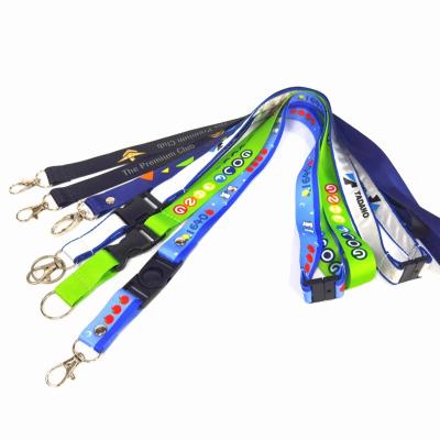 China Polyester Logo Wholesale Cheap Polyester Lanyard Custom Made for sale