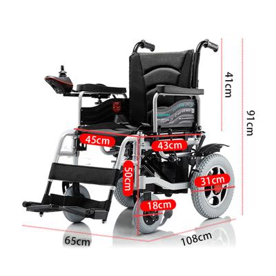 China CE Automatic Wheelchair 100KG Load Elderly Chair 118cm Disabled Wheelchair Convenient for sale