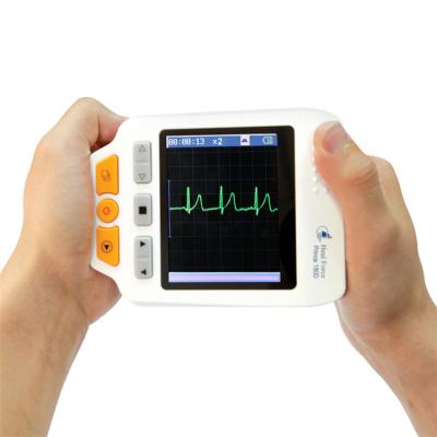 China Diary Checks Home Hospital CE 3 Channel 3.5 Inch Color Screen Holter Recorder Lead Wire Continuous Measurement 3 Channel Portable ECG Machine for sale