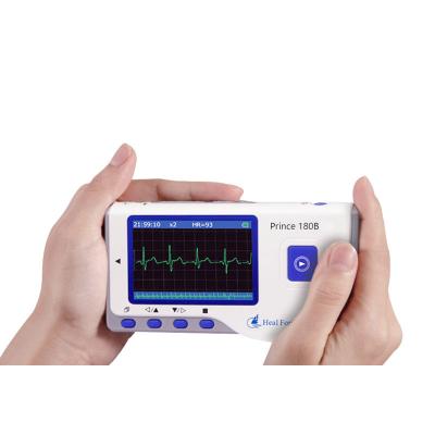 China Home Detector Holter Electrocardiograph Electrocardiograma Handheld Portable Single Channel Heart ECG Hospital 30-240bpm Daily Checks for sale