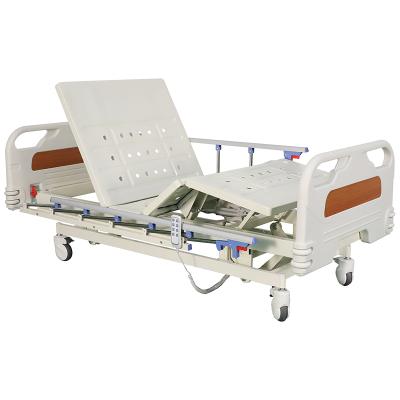 China Universal Hospital Clinic Luxury ABS Quiet Brake Wheel Home Hospital Beds 75 Degree Medical Hospital Bed For Sale for sale