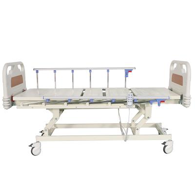 China Hospital Clinic Factory Custom 3 Function Bed Hospital Aluminum Alloy Guardrail Medical Lifting 750mm Hospital Bed for sale