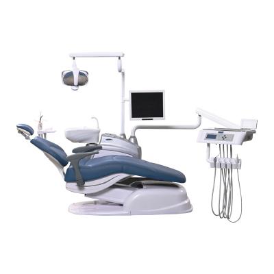 China Full Excellence Computer LCD Touch System Detachable Stainless Steel Dentist Chair Tray Luxury Dental Chair Parts for sale