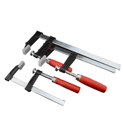 China Heavy Duty Type Metal Stone Working Tools Clamp Wood Handle Carpenter F Clamp For Stone Working for sale