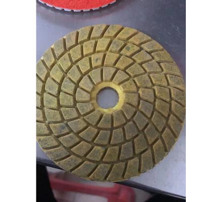 China Marble 100mm Diamond Resin Polishing Pad Wet Polishing Pads For Stone for sale