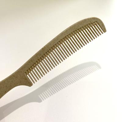 China Eco-Friendly Biodegradable Comb Children Travel Home Adult Wheat Straw Hotel Adult Disposable Comb for sale