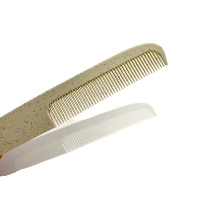 China Wholesale Commercial Disposable Hotel Hair Comb Portable Recyclable Wheat Straw Hair Comb for sale