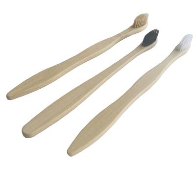 China Bamboo charcoal Laser logo Custom bamboo Charcoal toothbrush Disposable toothbrush for sale