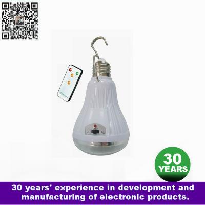 China LED Residential Emergency Rechargeable Light Bulbs With Remote Control Lights, Lamp Wide Voltage E27 B22 Manufacture Direct Factory AS-8205-20ER for sale