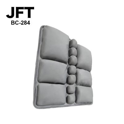 China Ergonomic Decompression Travel JFT 3D Massage Design Waist Cushion Car Back Seat Inflatable Air Cushion Back On Massage Product for sale