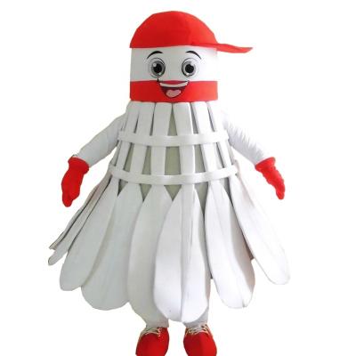 China Super Soft Plush Badminton Mascot Costume/Sporting Goods Mascot Costumes/Custom Cartoon Costumes for sale