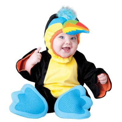 China Super soft plush colorful toucan baby costumes baby bird costumes / cartoon costumes for kids for sale