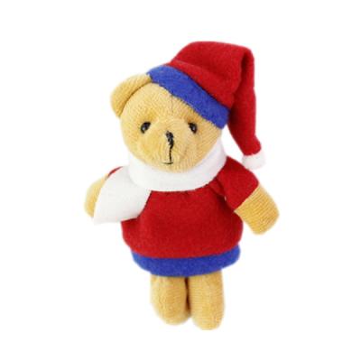 China Red Plush Toys Christmas Costume Teddy Bear Plush Toys/Stuffed Animal Plush Toy/Custom Plush Toys for sale