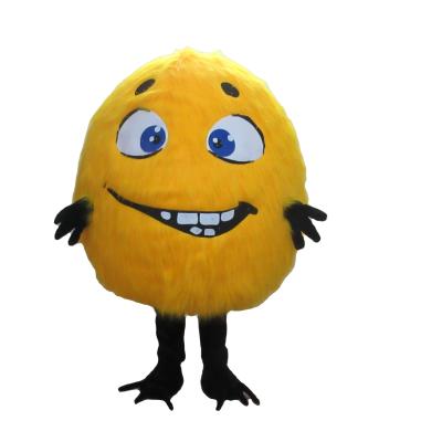 China Soft Plush Yellow Fur Mascot Costumes / Custom Made Owl Mascot Costume for sale