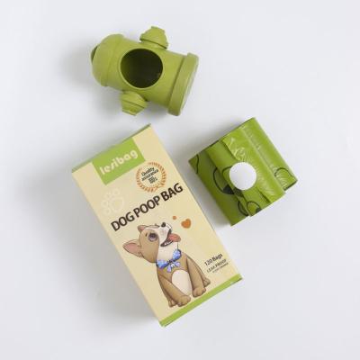 China 100% Biodegradable Compostable Sustainable Dog Rolls Waste Poop Plastic Waste Bag for sale