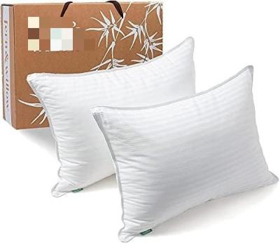 China Hotel Collection Polyester Bed Pillows White Anti-pilling Sleep Pillow With Zipper High Quality Pillows For Side Bank Back Sleepers for sale