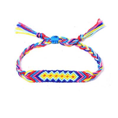 China 2020 Handmade Rainbow Romantic Colorful Strings Braided Thread Friendship Bracelets for sale