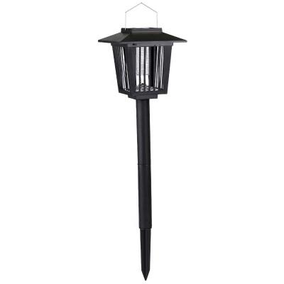 China Anti Mosquito Insert Killer Viable Trap Lamp Solar Power Electric Insect Zapper With Led Camping Lantern Tent Light for sale