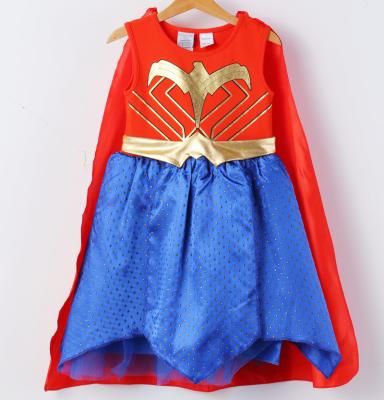 China Breathable Handmade Princess Cape Dress Tutu Dress Girls Children's Birthday Festival Dress Long Dress for sale