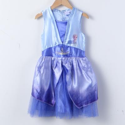 China Breathable Princess Dress Satin Festival Birthday Party Dress Girls Children's Dress for sale