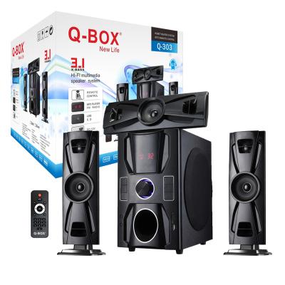 China None Q-BOX Q-303 Premium Quality Amplified Wooden BT Box Partition 2.0 Loud Radio Microphone 3.1 High Fidelity for sale