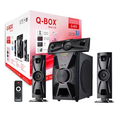 China No Q-BOX Q-403 3.1 Multimedia Home Theater System Tower Speaker With FM Radio for sale