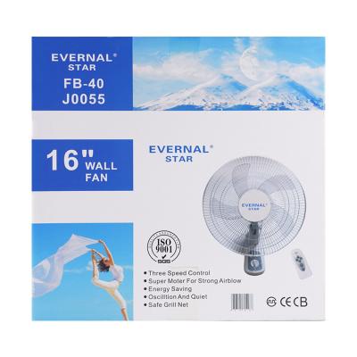 China Hotel EVERNAL STAR FB-40 16 inch wall fan with remote control motor for sale