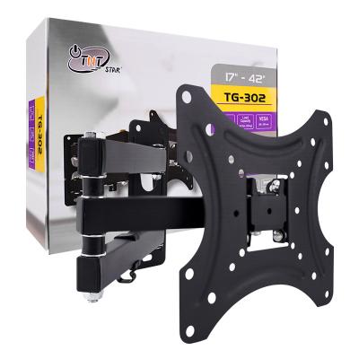 China High Quality Cold Rolled Steel Anti-Slip Adjustable LCD TV Support TNTSTAR TG-302 Full Motion TV Wall Mount Bracket For LED/LCD Plasma TV for sale