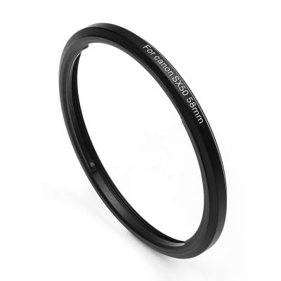 China Aluminum Alloy Metal Ring Adapter For Canon PowerShot SX540 SX530 SX520 SX60 SX50 SX40 HS, SX30 SX20 SX10 58mm Lens Filter Digital Camera for sale