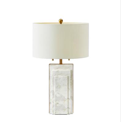 China Modern simple marble hotel table lamp designer designer bedroom bedside decorative luxury postmodern luxury lamps. for sale