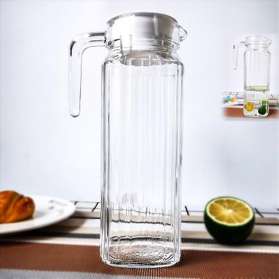 China Amazon Success Sublimaze Sustainable Drinkware Drink Household Water Glass Pitcher for sale