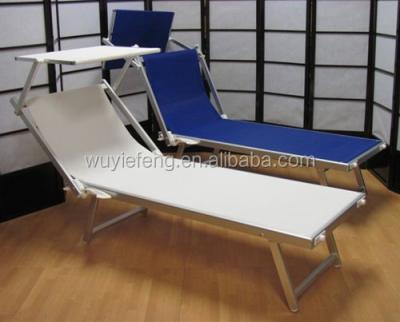 China Fishing Chair Luxury Folding Beach Lounger With Canopy for sale