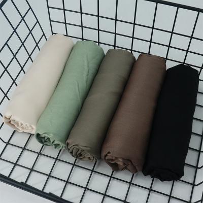 China Wholesale 2022 Modal Customize Modal Simple Opaque Best Quality Luxury Satin Women Muslim Hijab Scarves for sale