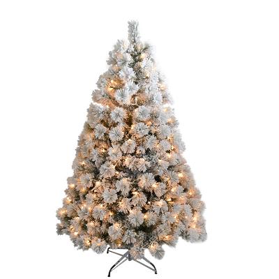 China Outdoor Christamas Home Decor Pine Needle Christmas Tree With Led Lights Included for sale