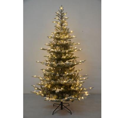 China PVC& High Quality PE PVC Mixed Assembled Christmas Tree With Led Lights for sale