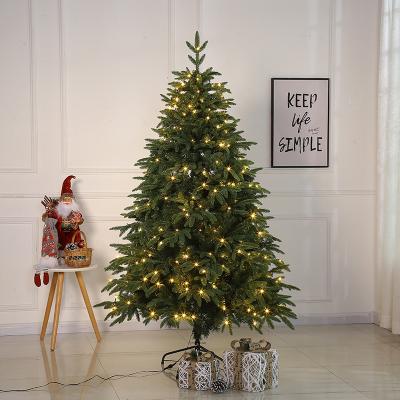 China Wholesale Realistic Chirstmas Decor PE PVC Mixed Pre-Lit Artificial Christmas Trees For Christmas Home Decor for sale